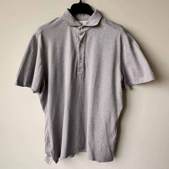Emanuel Berg Modern Fit Cotton Short Sleeve Polo Shirt Grey - Picture 3 of 9